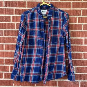 Old Navy thin flannel plaid shirt